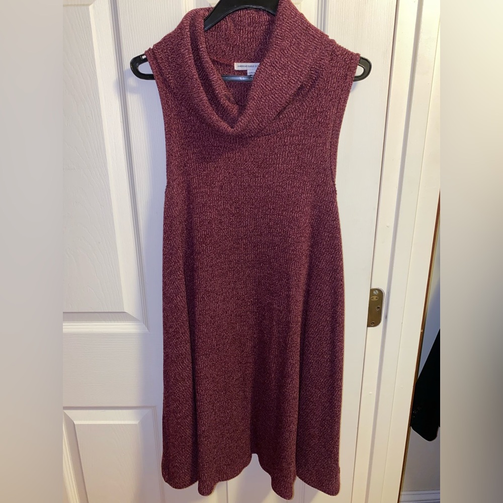 American eagle knit cowl sweater dress